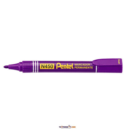 Pentel N450 Permanent Marker – Medium Bullet Tip, Violet (Pack of 1)