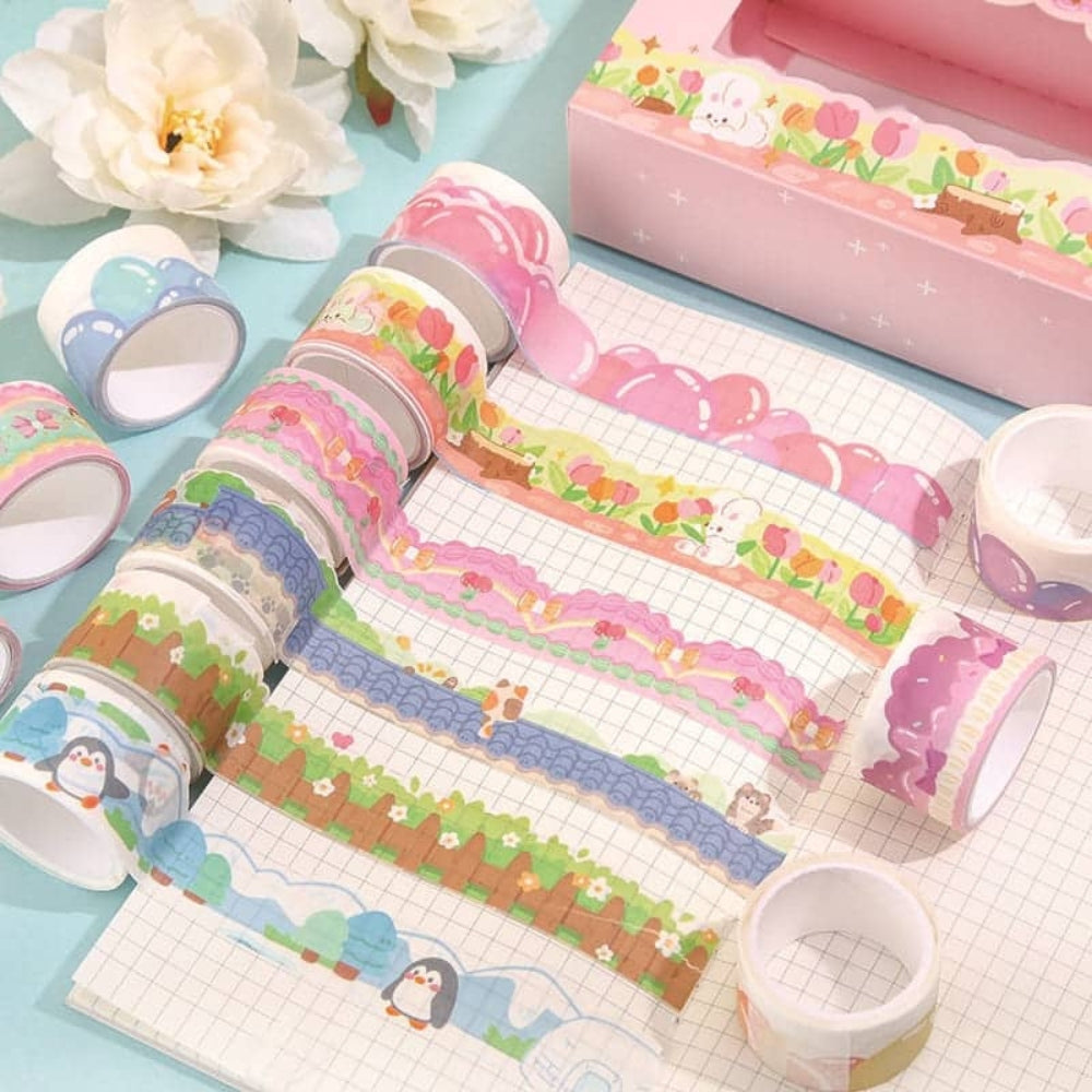 Sweet Jelly Multicolor & Design Masking Tape (Pack of 20)