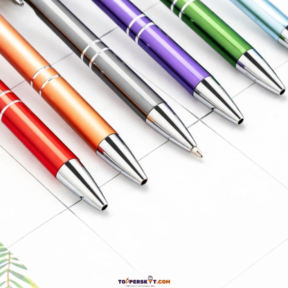 Metal Ball Pen Premium Metal Body Customizable Corporate Gift  – Blue Ink  (Pack of 1)