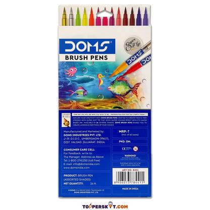 Doms Every Ambition Needs Preparation Brush Pens - 26 Shades (Pack of 1)