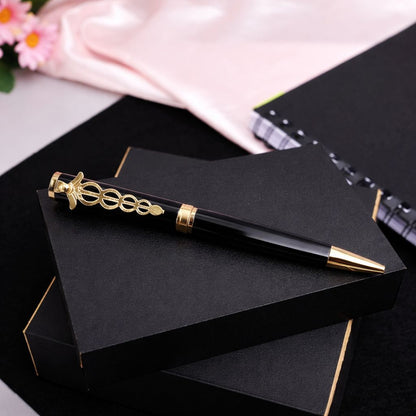 Metallic Glossy Doctor Desire Ball Pen – Blue Ink with Gold Doctor Clip With Box (Pack of 1)