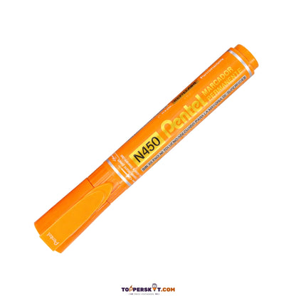 Pentel N450 Permanent Marker – Orange Ink (Pack of 1)