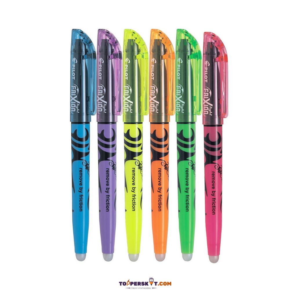 Pilot Frixion Highlighter Marking Pen – Write, Remove & Rewrite (Pack of 6)