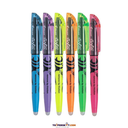 Pilot Frixion Highlighter Marking Pen – Write, Remove & Rewrite (Pack of 6)