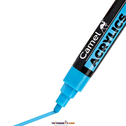Camel Acrylic Marker – Multi-Surface, Water-Based Ink (Pack of 6)