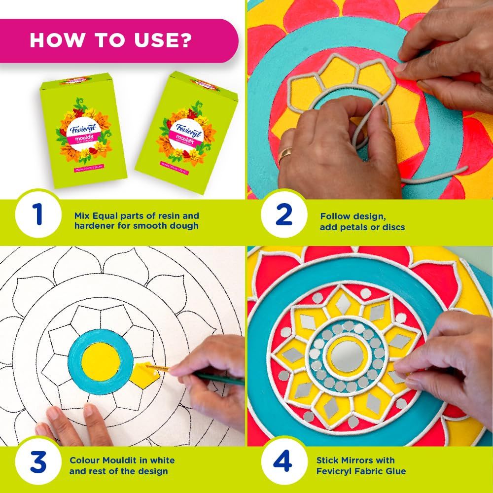 Fevicryl Lippan Art Kit – All-Inclusive DIY Craft Kit (Pack of 1)