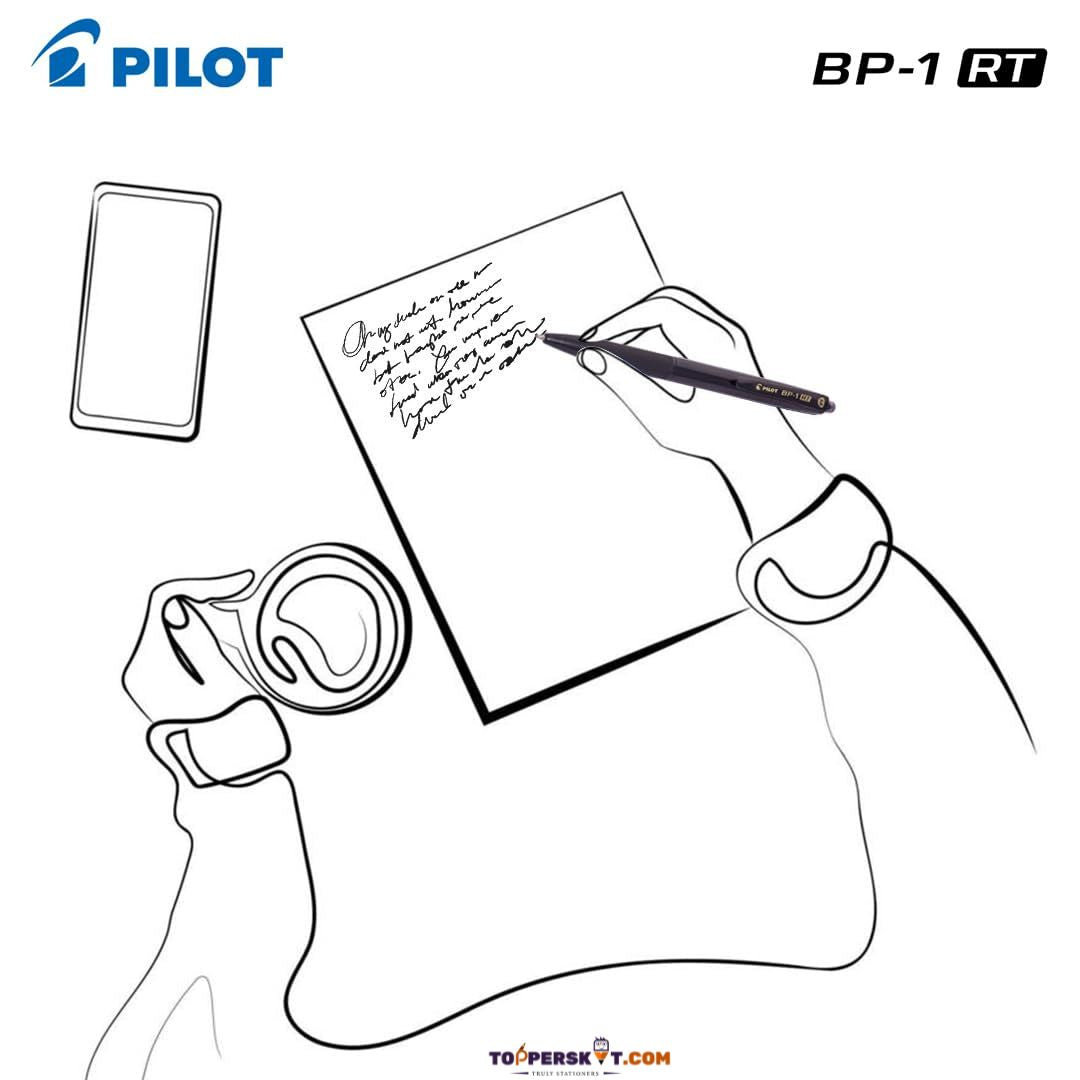 Pilot BP-1RT Ball Pen, Fine Tip Retractable Ballpoint Pen -  Black (Pack of 1)