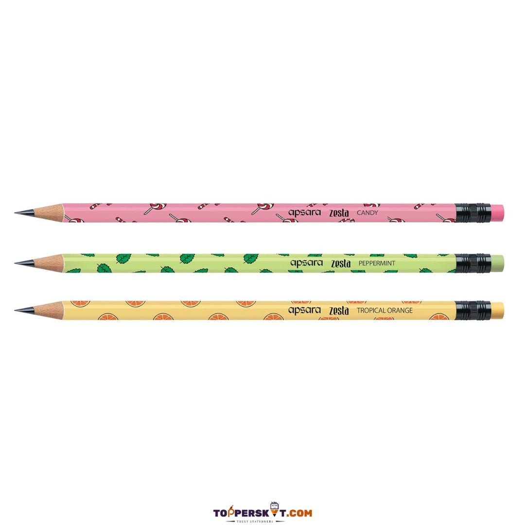 Apsara Zesta Writing Pencils with Pleasant Fragrance (Pack of 6)