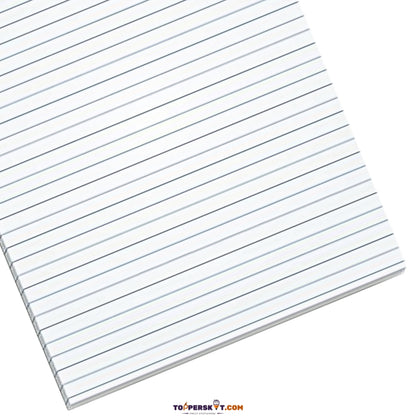 A4 Size One Side Ruled Sheets – 65 GSM Paper (Pack of 80)