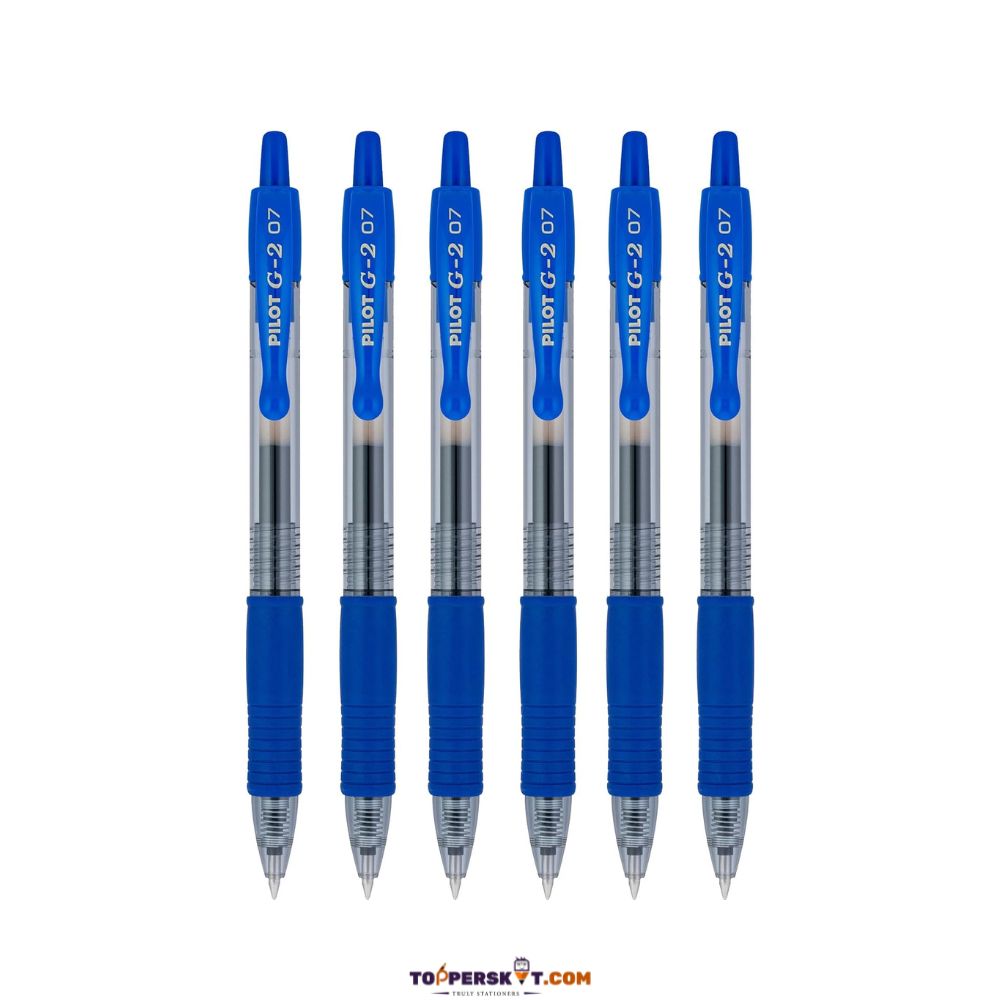 Pilot G-2 Retractable Roller Ball Pen 0.7mm Fine Tip Blue (Pack of 1)