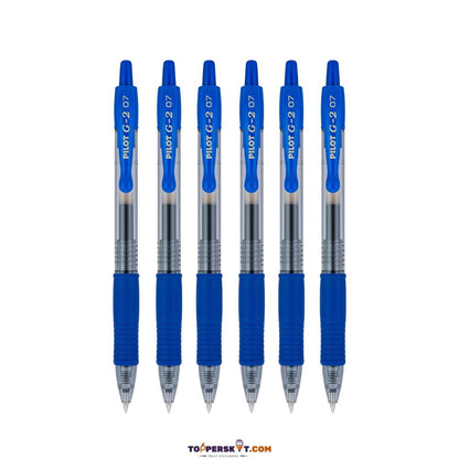 Pilot G-2 Retractable Roller Ball Pen 0.7mm Fine Tip Blue (Pack of 1)