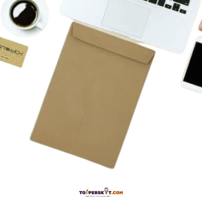 A4 Size Brown Cloth Envelope – Durable and Stylish Document Holder (Pack of 1)