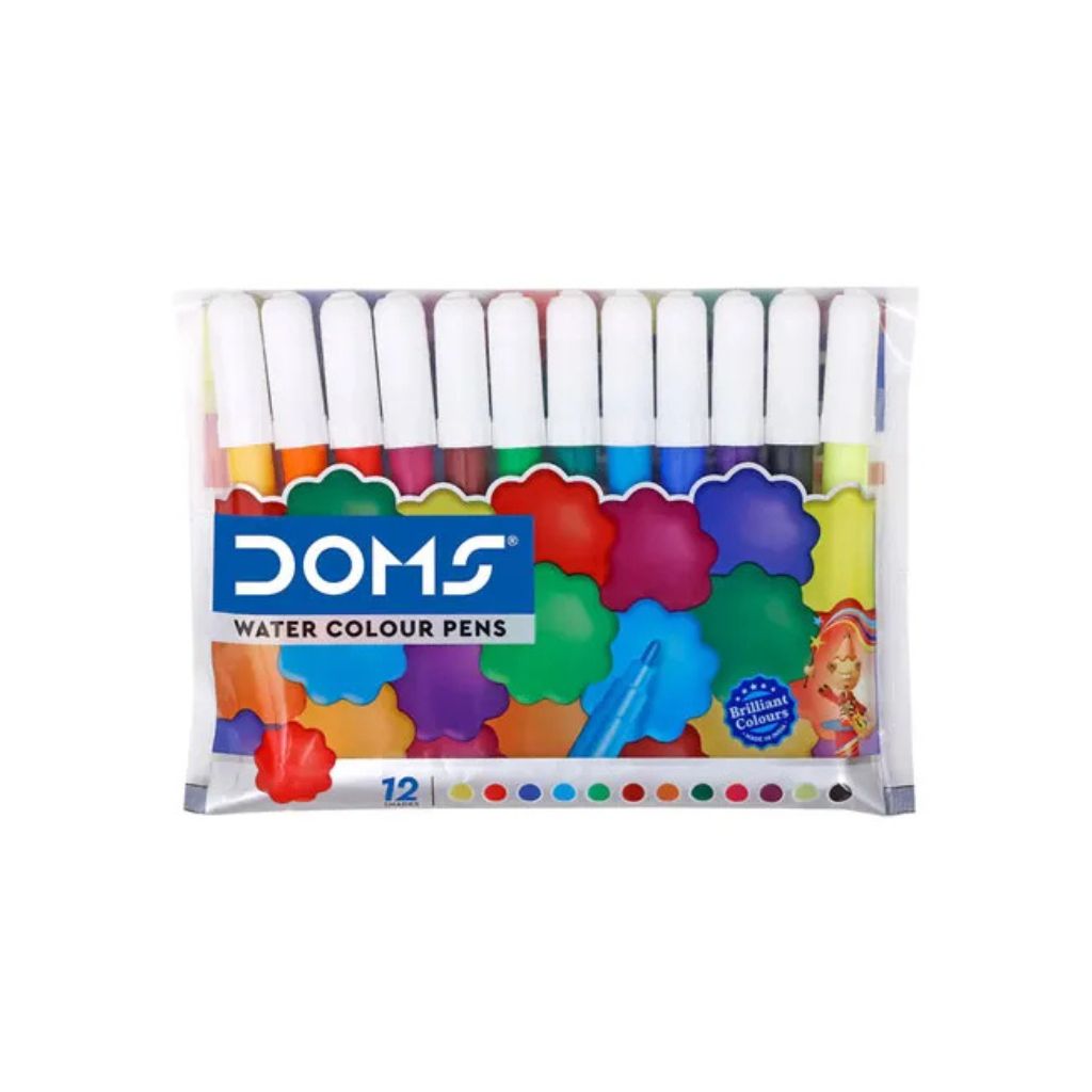 Doms Water Color Pens –  Multicolor Sketch Pens ( Pack of 12 )