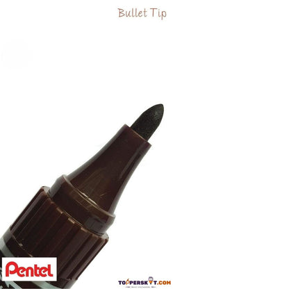 Pentel N450 Permanent Marker – Medium Bullet Tip, Brown (Pack of 1)