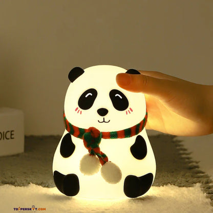 Panda Silicone Night Light – Tap Control, Colorful Ambient Lamp (Pack of 1)