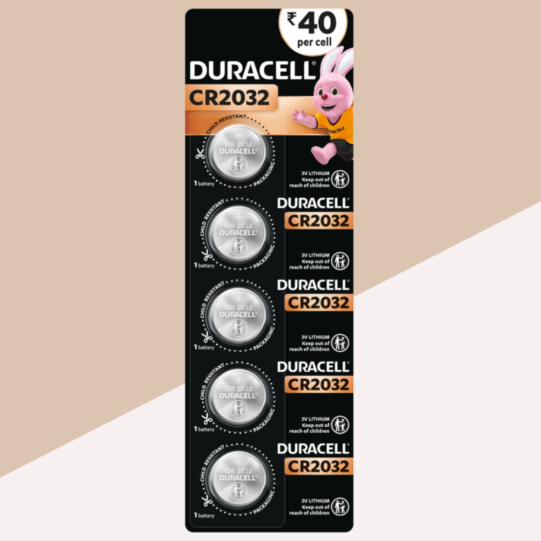 Duracell CR2032 3V Lithium Coin Batteries: Dependable Power for Electronics ( Pack of 1 ) - Topperskit LLP