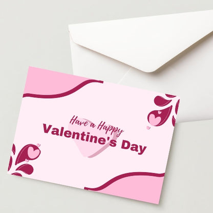 Premium Valentine's Day Greeting Card 300 GSM Cold Pressed Paper with 1 Envelope