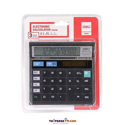 Deli Easy Electronic Calculator - Compact and User-Friendly (Pack of 1)