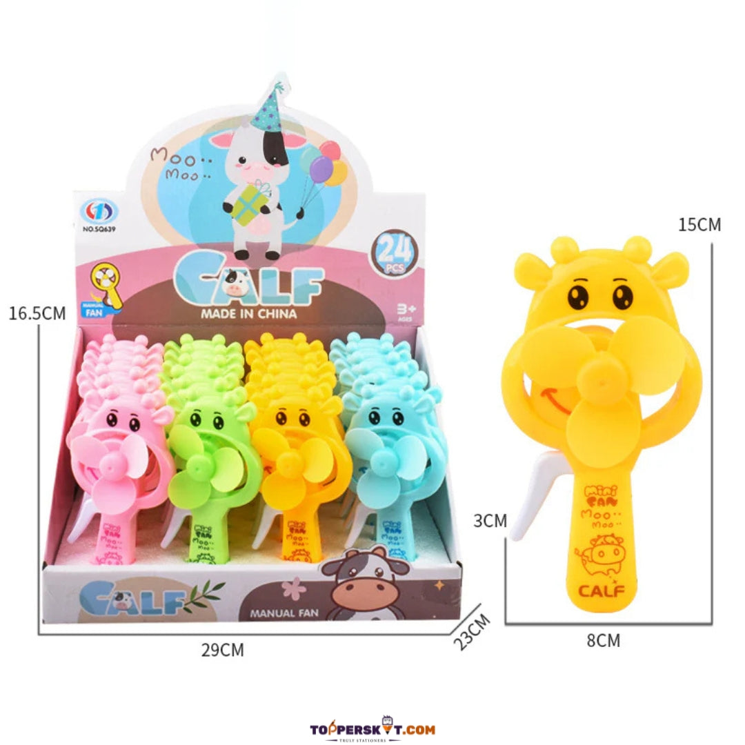 Cute Dog Mini Hand Fan for Kids – Summer Cooling Toy (Pack of 1)
