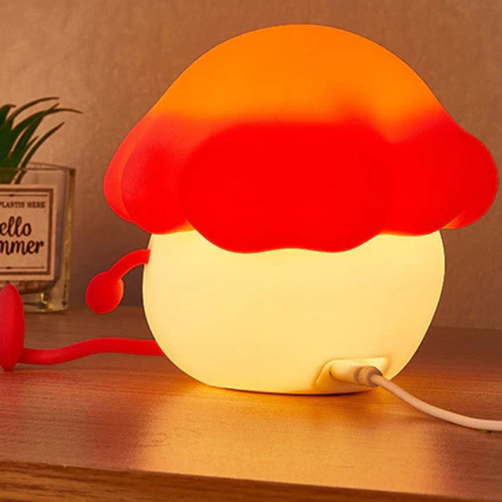 Mushroom Night Light with Soft Warm Glow – Sleep Aid & Avatar Phone Holder (Pack of 1)