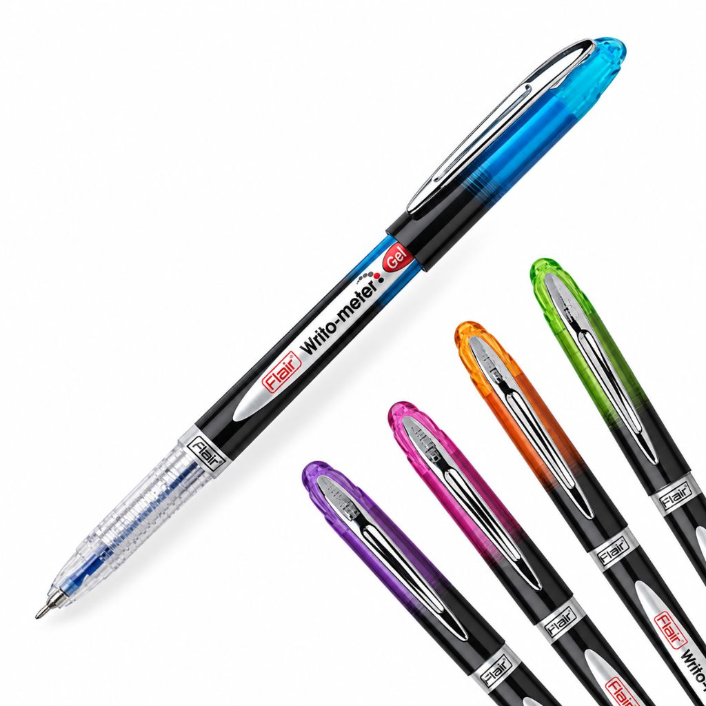 Flair Writometer Gel Pen – Black ( Pack of 1 )