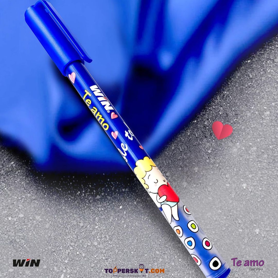 Win Te Amo Ball Pen - Blue (Pack of 5)