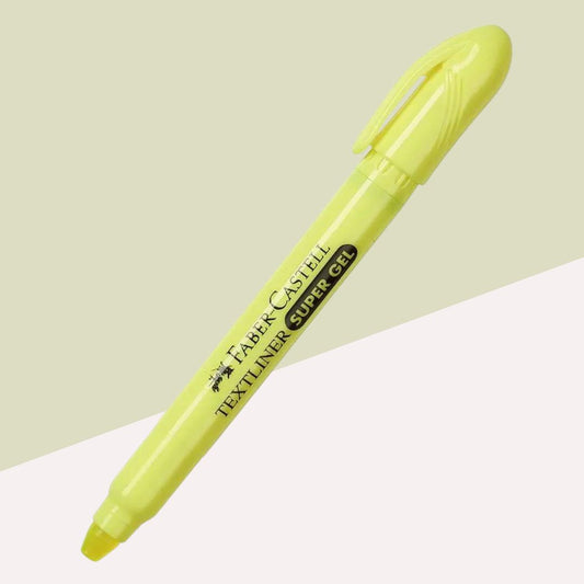 Faber-Castell Textliner Super Gel Crayon - Florescent Yellow ( Pack of 1 )