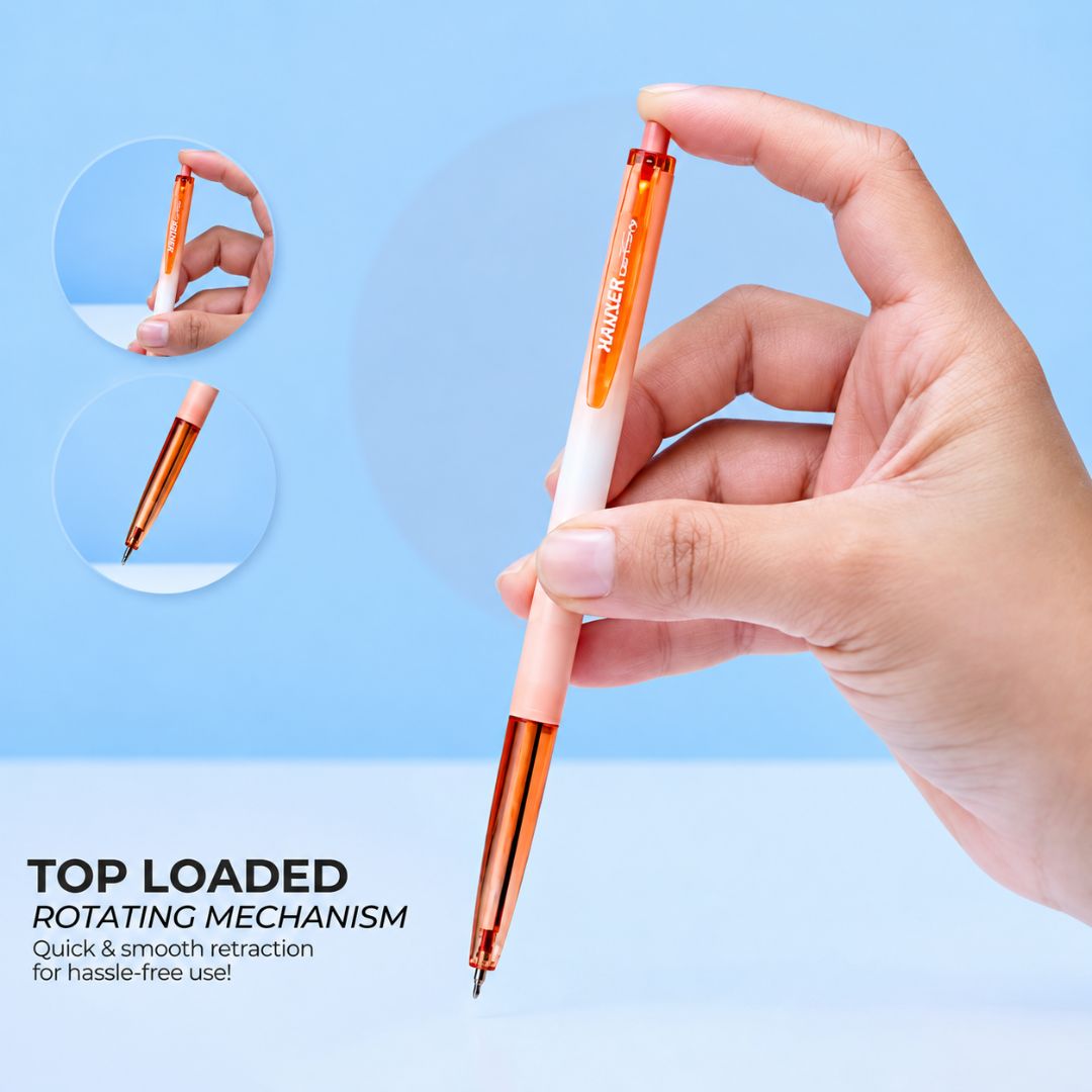 Hauser Auto-Click Ball Pen Red Set of 10 - Image 3