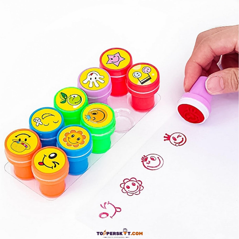 New Best Good Emoji Stamps – Assorted Colors & Emojis (Set of 10)