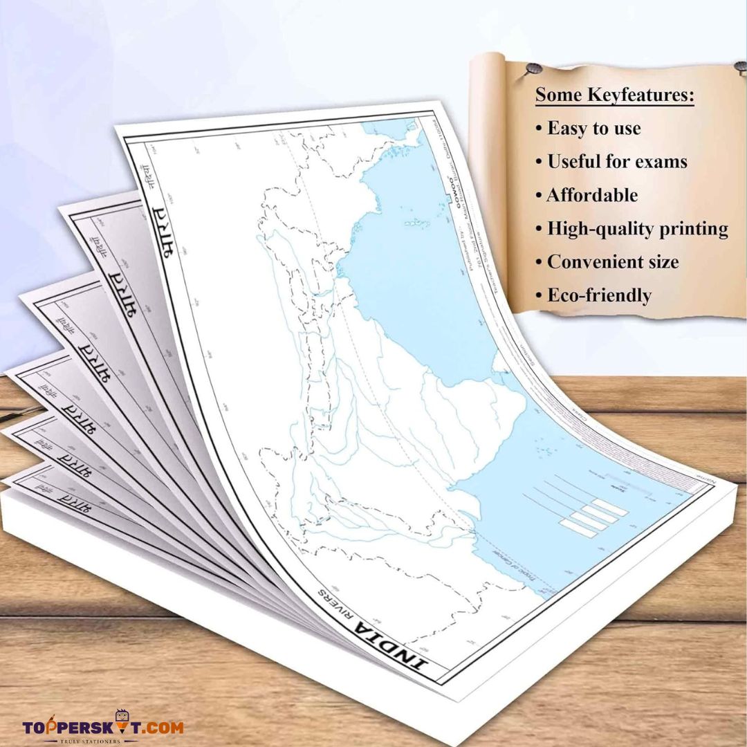 (10 Pcs.) India - River Map