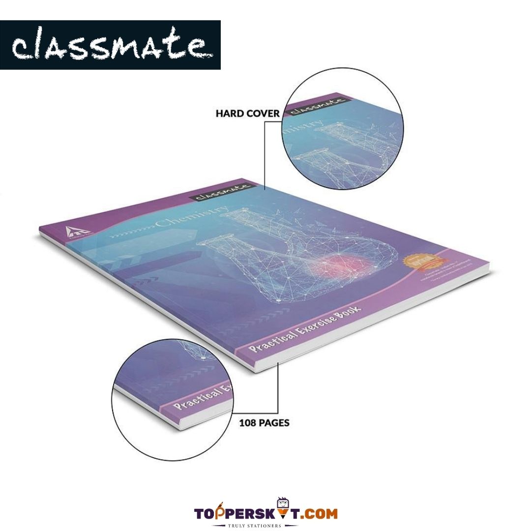 Classmate A4 Practical Notebook - Chemistry: Perfect Companion for Lab Experiments ( Pack of 1 ) - Topperskit LLP