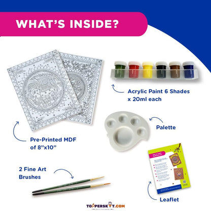 Fevicryl Madhubani Art Kit – Traditional Indian Art DIY Painting Set (Pack of 1)