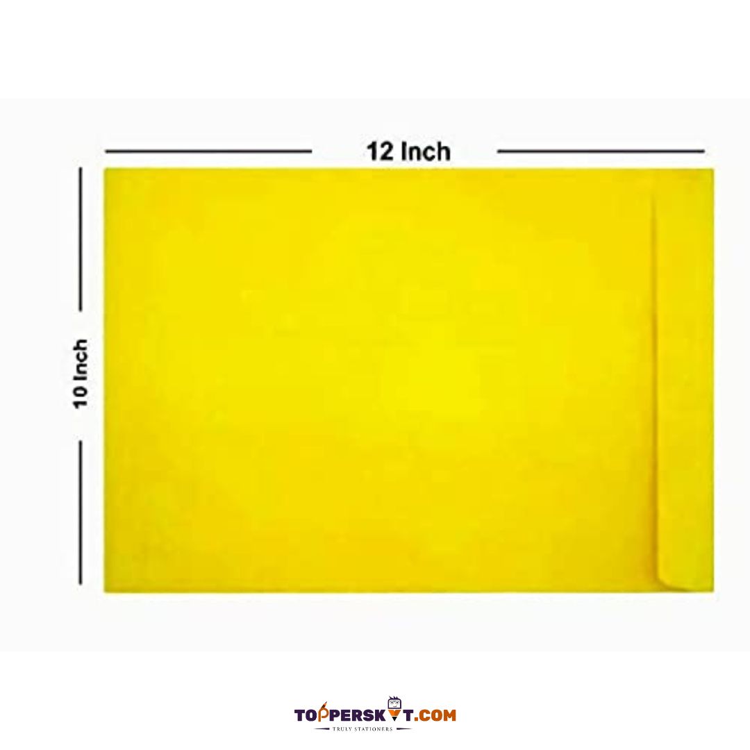 A4 Size Yellow Laminated Envelope (Pack Of 1)