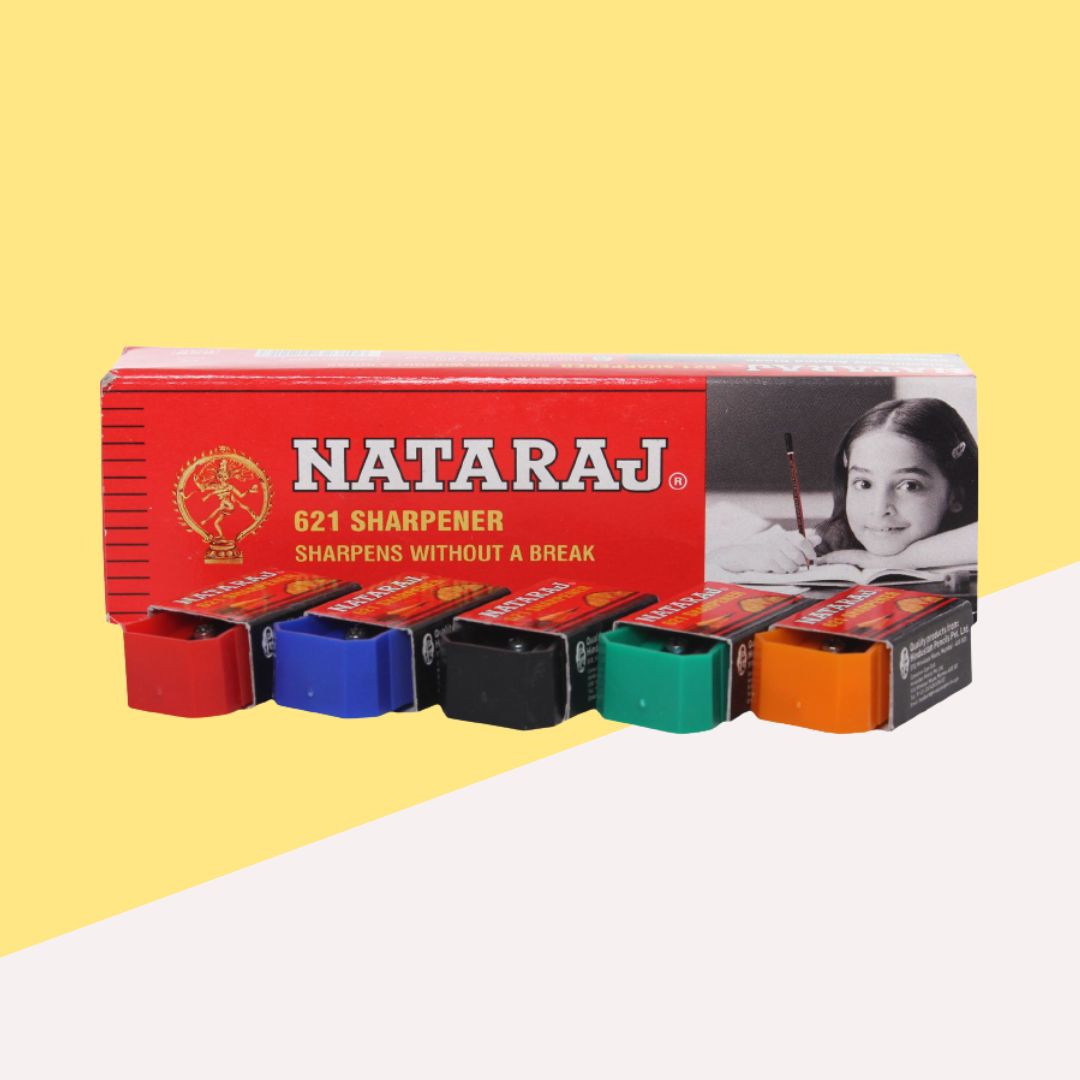 Natraj 621 Single Pencil Sharpener - Small: Fine Point Precision ( Set of 5 ) - Topperskit LLP