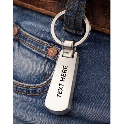 Personalized Metal Keychain – Custom Engraved Keyring With Premium Finish (Pack of 1)