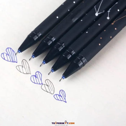 (10 Pcs.) Space-Themed Erasable Gel Pen - Blue