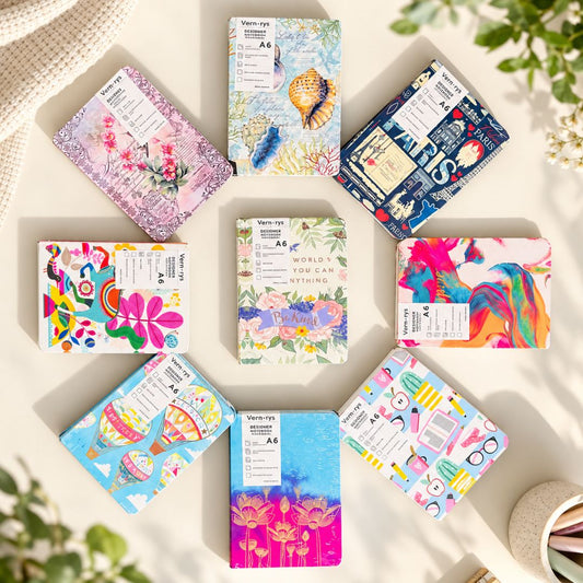 Memorys DESIGNR Hardbound Notebook A6 Assorted Cover