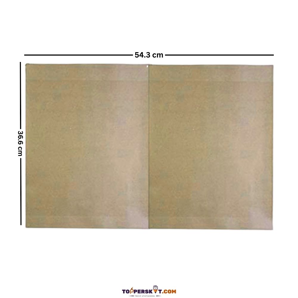 (25 Pcs. ) Large Brown Laminated Book/Notebook Paper Sheets