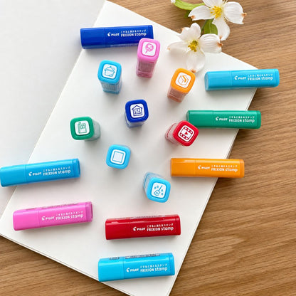 (10 Pcs.) Pilot Frixion Stamps – Assorted Designs for Journals & Planners