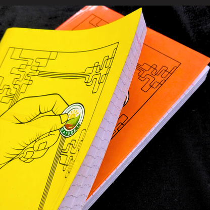 (2 Pcs.) Nature A4 Semi-Rough Single Line  Register – 368 Pages Each (736 Pages Total)