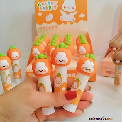 Cute Carrot Rabbit Glue Stick Perfect for Crafting & School Use – 8 Gm  (Pack of 1)