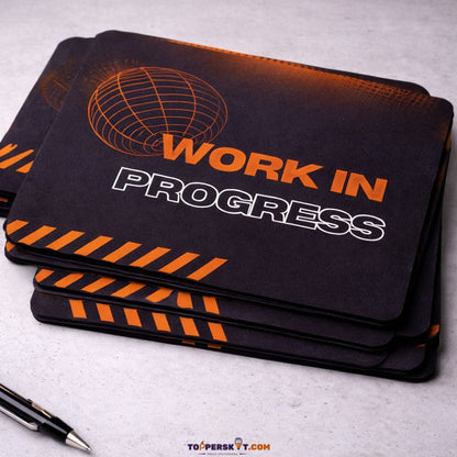 Work In Progress Design Mouse Pad – Foldable & Anti-Slip (Pack 0f 1)
