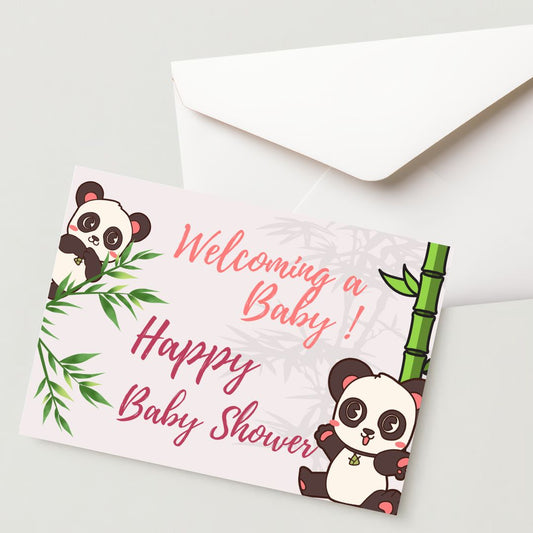 Premium Baby Shower Greeting Card - 300 GSM Cold Pressed Paper With 1 Envelope