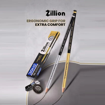 Doms Zillion Dark Graphite Pencils with packaging