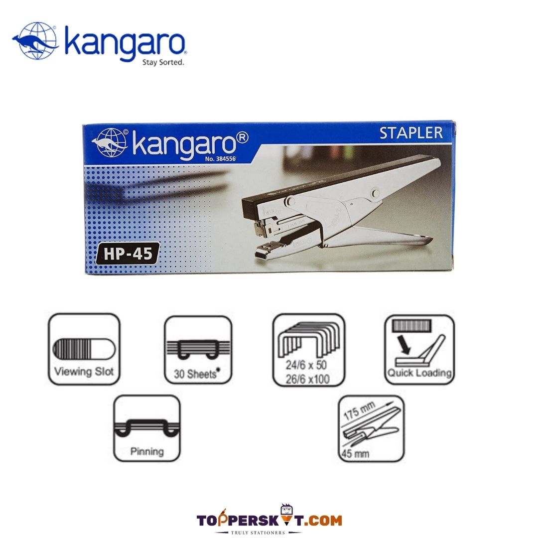 Kangaro HP45 Stapler: Power and Precision in Stapling ( Pack of 1 ) - Topperskit LLP