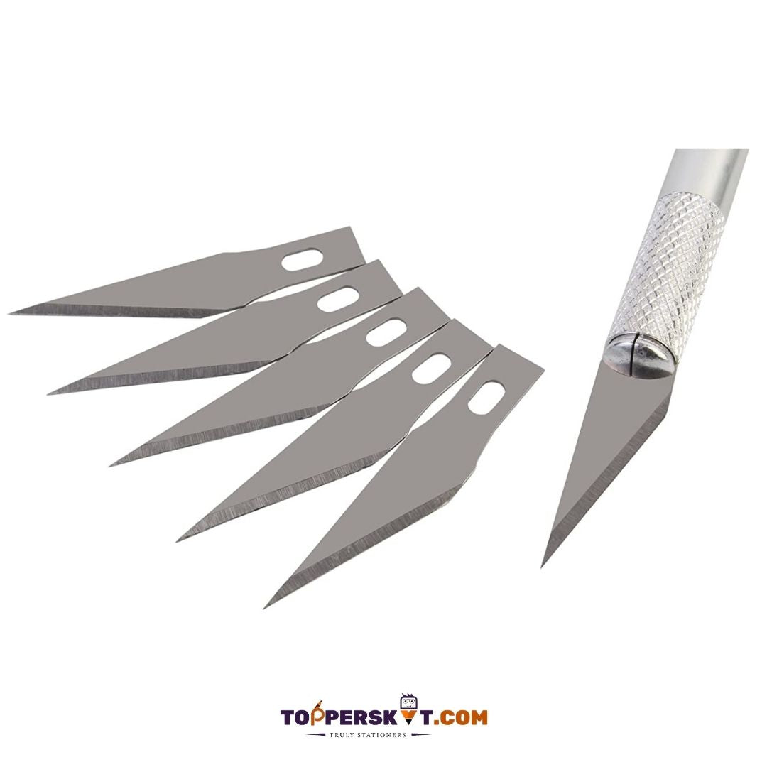 Precision Craft Knife Set: Topperskit Detail Pen Knife with Interchangeable Blades ( Pack of 1 ) - Topperskit LLP