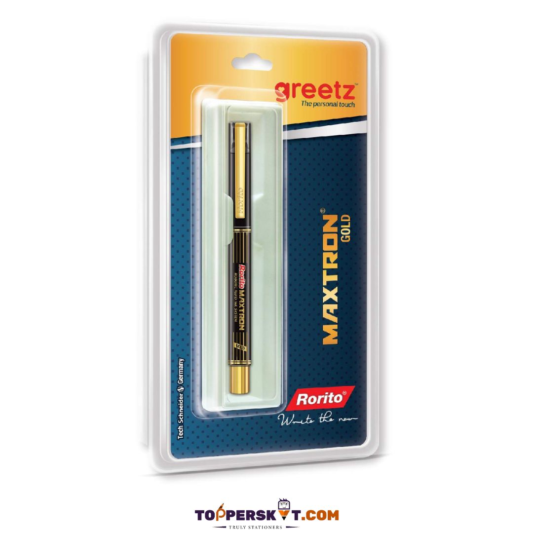 Rorito Greetz Maxtron Gold Robotic Fluid Ink System Pen – Blue ( Pack ...