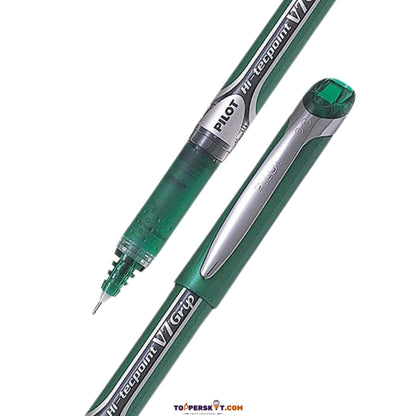 Pilot Hi-Tecpoint V7 Grip Roller Ball Pen 0.7 Extra Fine - Green Pen (Pack of 1)