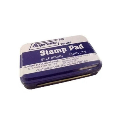 Supreme Deluxe Black Stamp Pad – Medium : Metal Craftsmanship, Smudge-Free Precision, and Instant Drying Brilliance ( Pack of 1 ) - Topperskit LLP