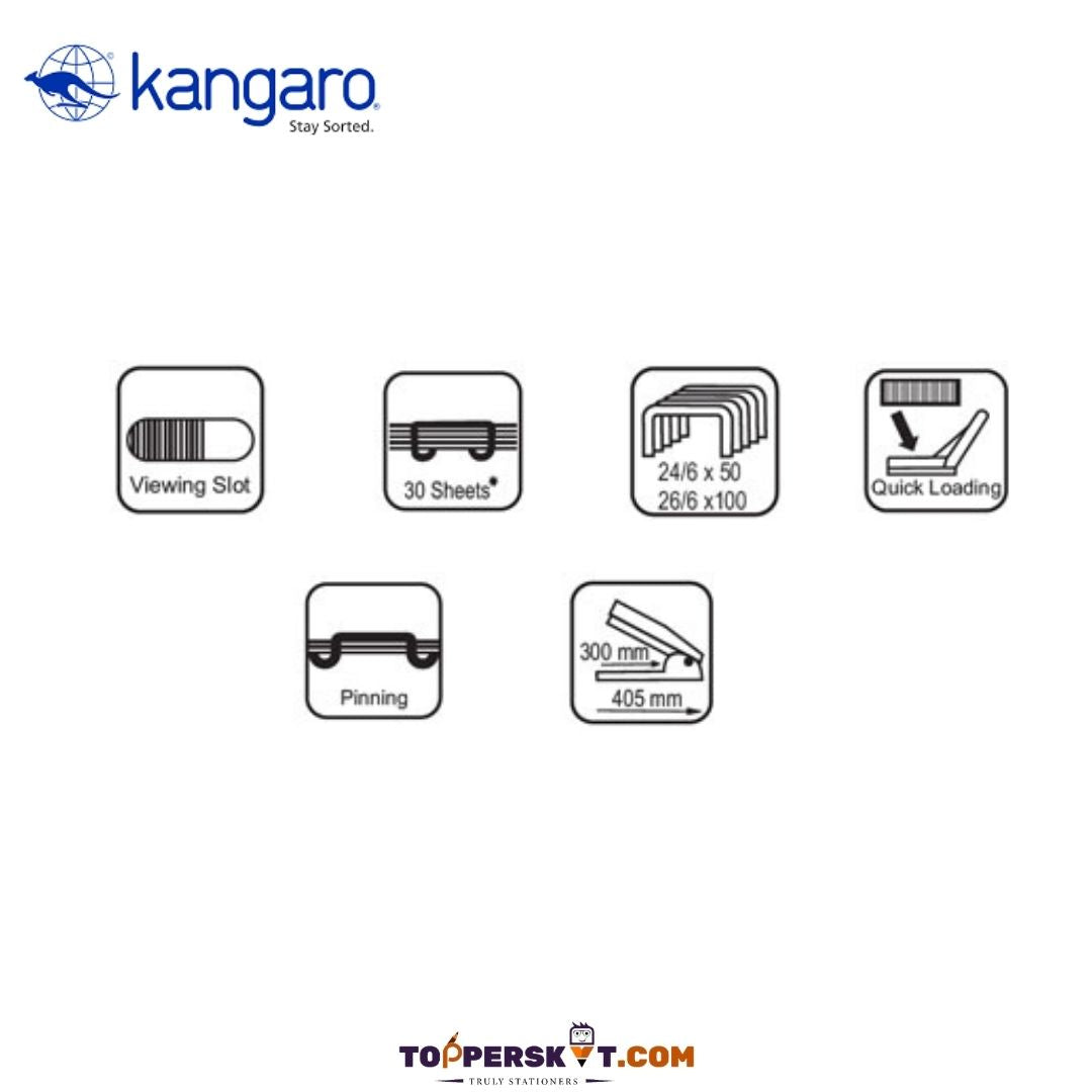 Kangaro HD45-L Stapler: Effortless Stapling for Every Task ( Pack of 1 ) - Topperskit LLP